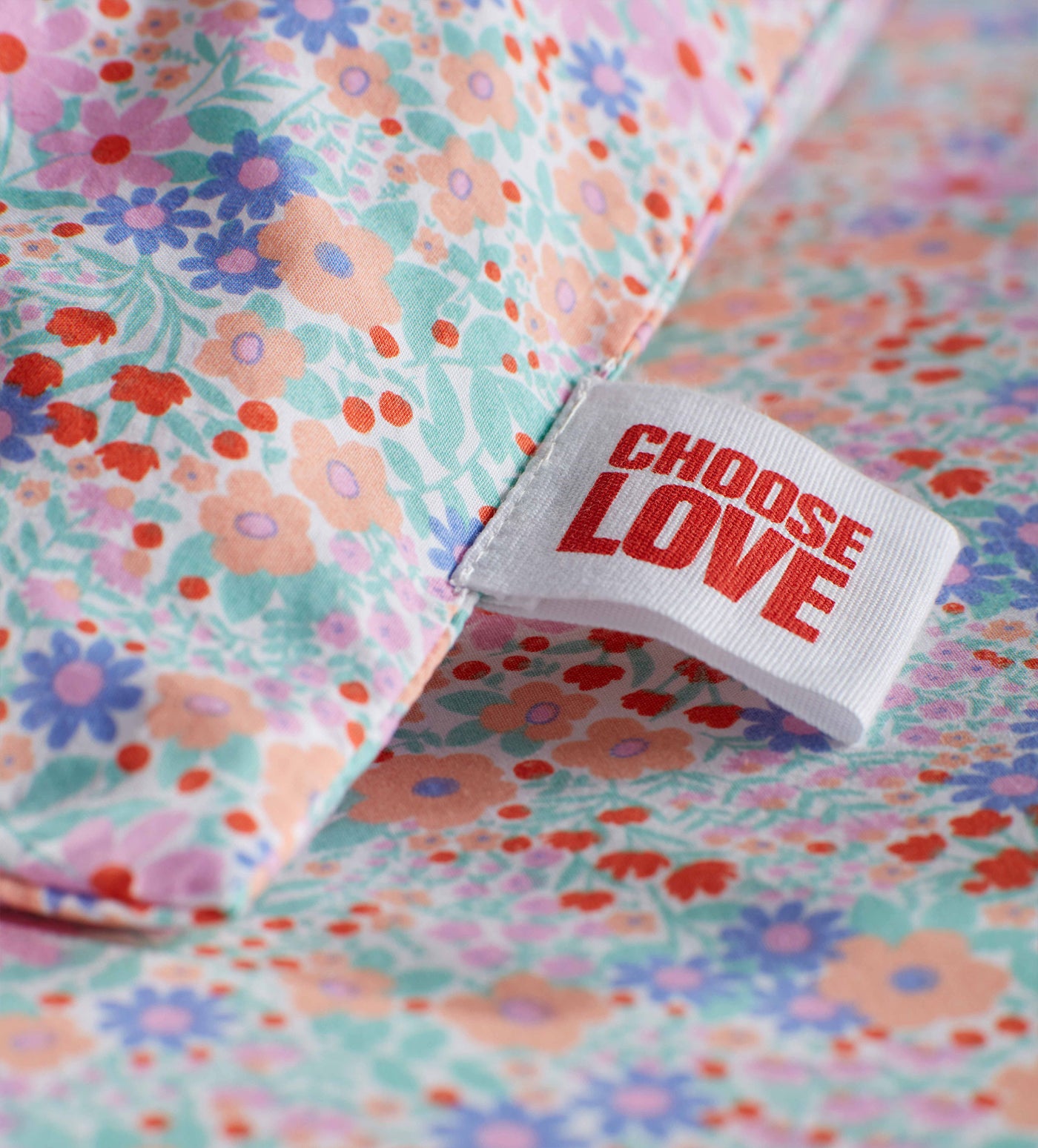 Choose Love 100% Organic Cotton Housewife Pillowcase