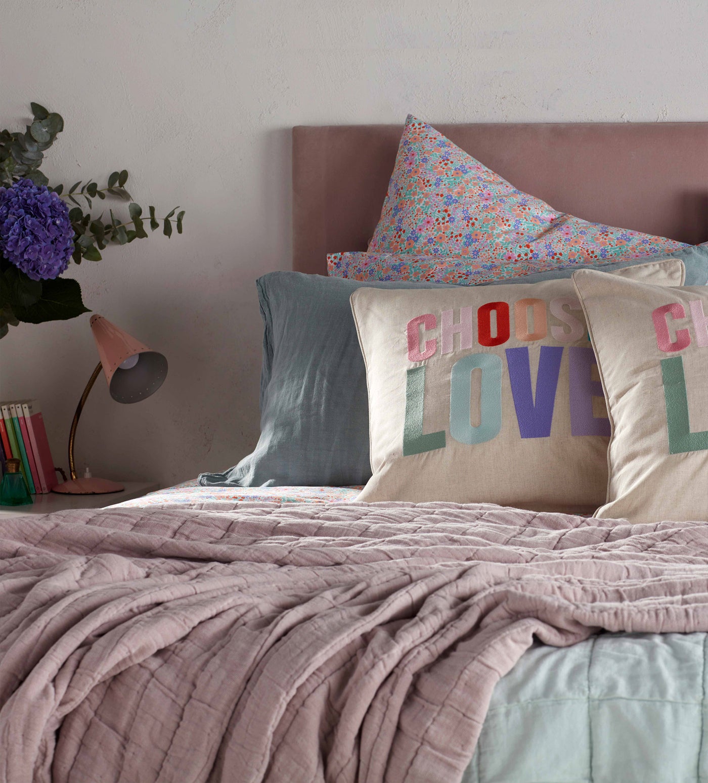 Choose Love 100% Organic Cotton Housewife Pillowcase
