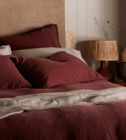 CONKER LINEN PILLOWS