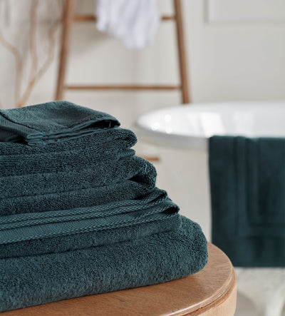 Darkest Spruce Luxury 100% Cotton Towels