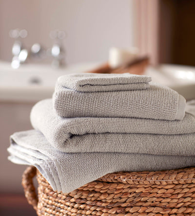 Dove Grey 100% Cotton Bath Towels