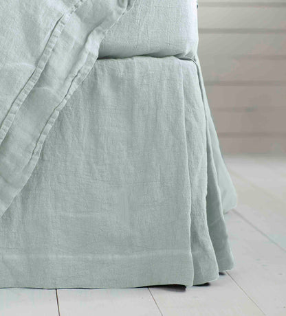 Duck Egg 100% Linen Bed Valance