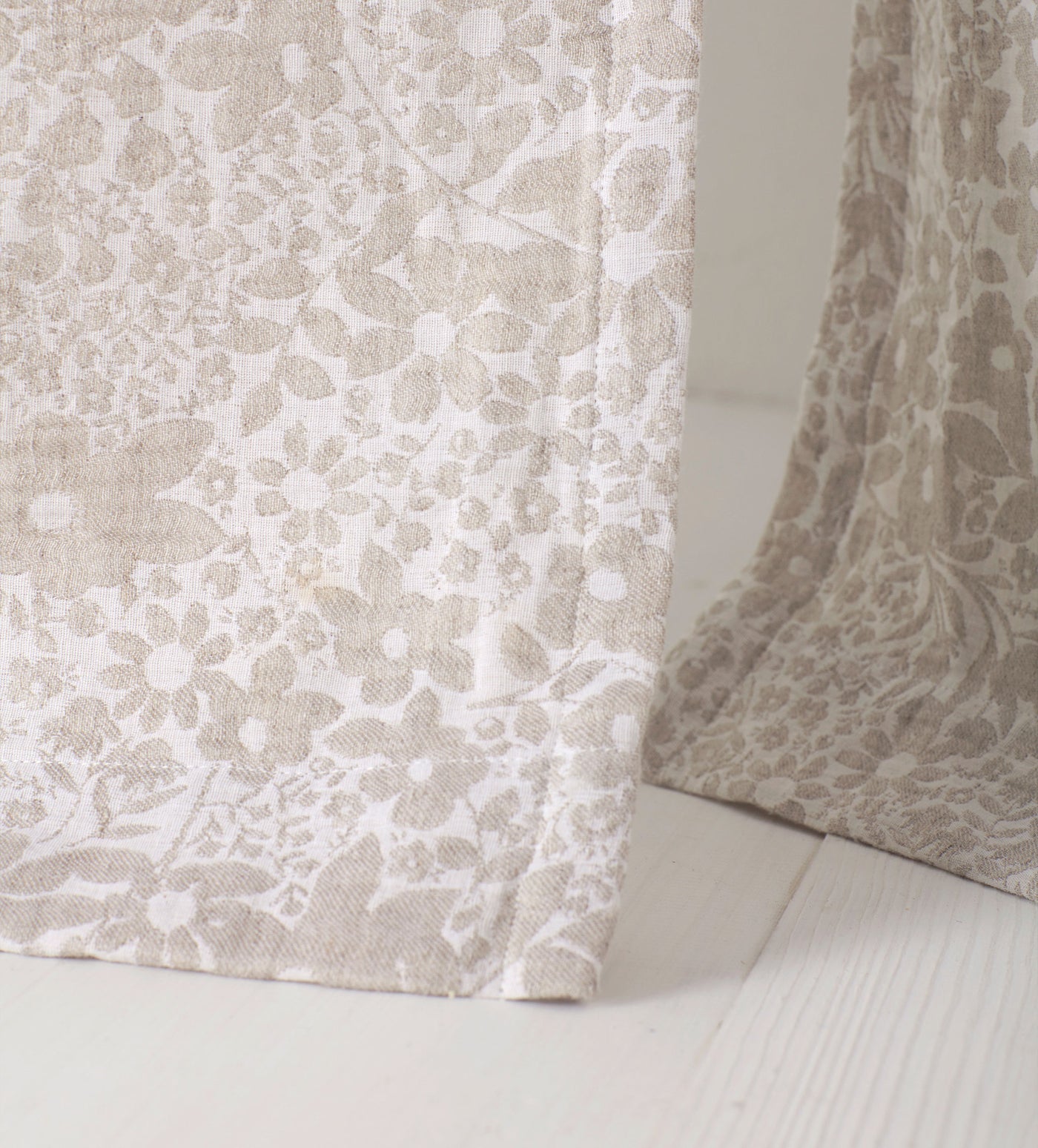 Natural Dulcie Cotton Linen Curtains (Pair)