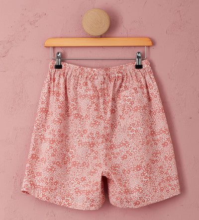 Evie Organic Shorts Pink Cut Out Back