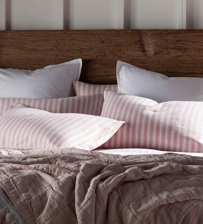 Blush Pink Fred Brushed 100% Cotton Bed Linen