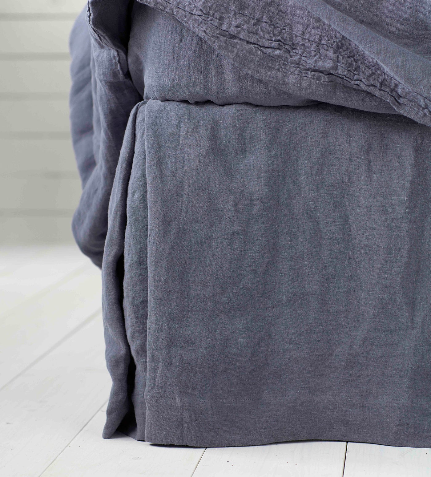 French Blue Linen Valance | Secret Linen Store
