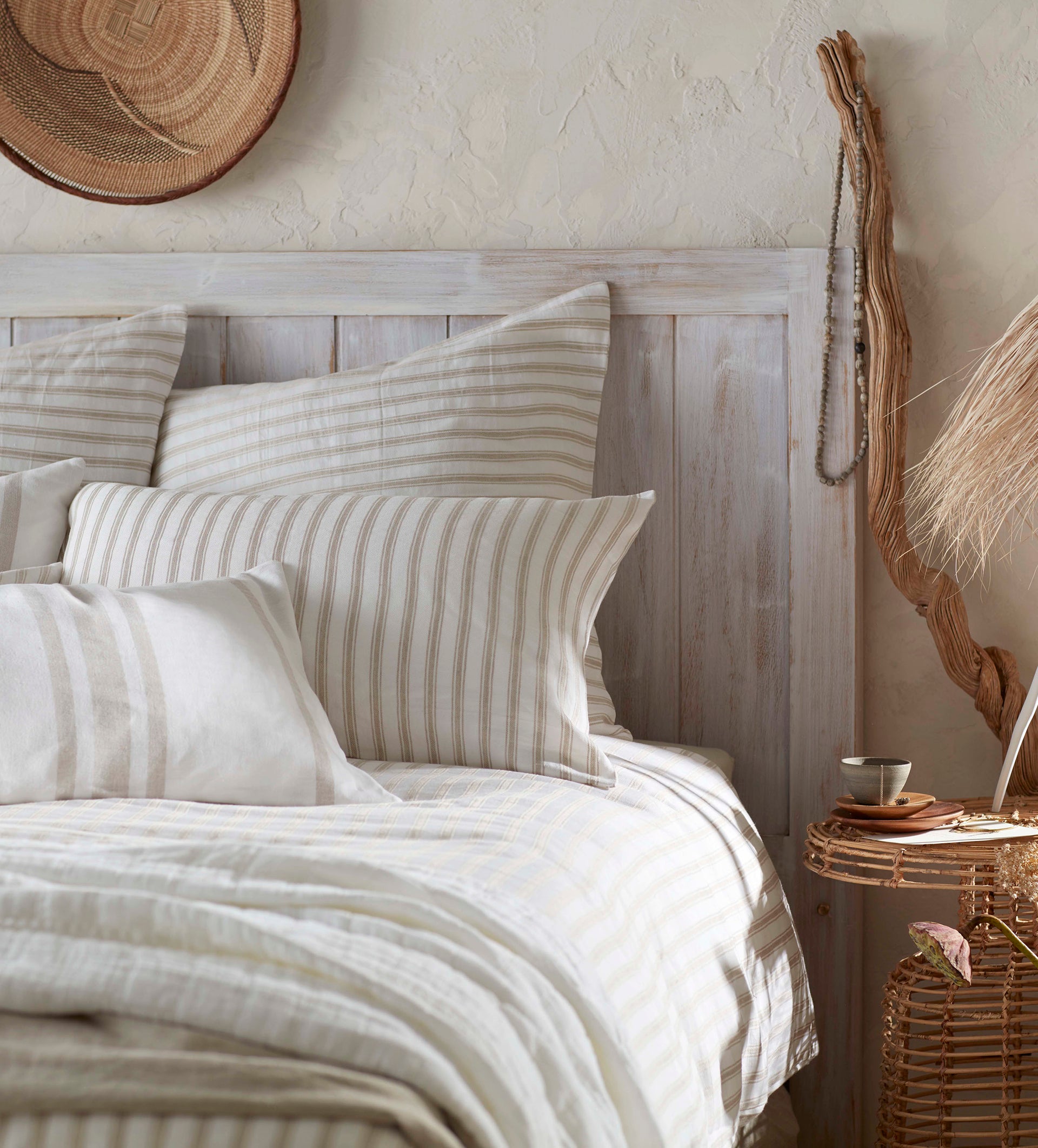 French Ticking Stripe Cotton Housewife Pillowcase