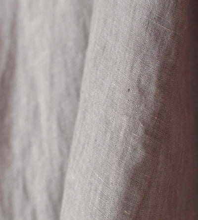 Flint Grey 100 Linen Fabric