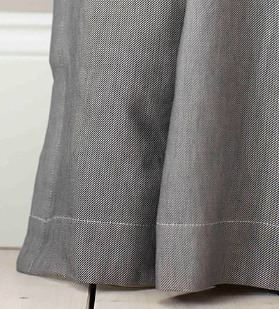 Relaxed Denim Graphite Grey Curtain Detail