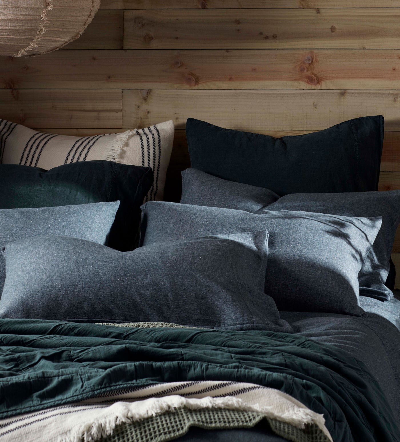 Darkest Spruce Henry Brushed 100% Cotton Bed Linen