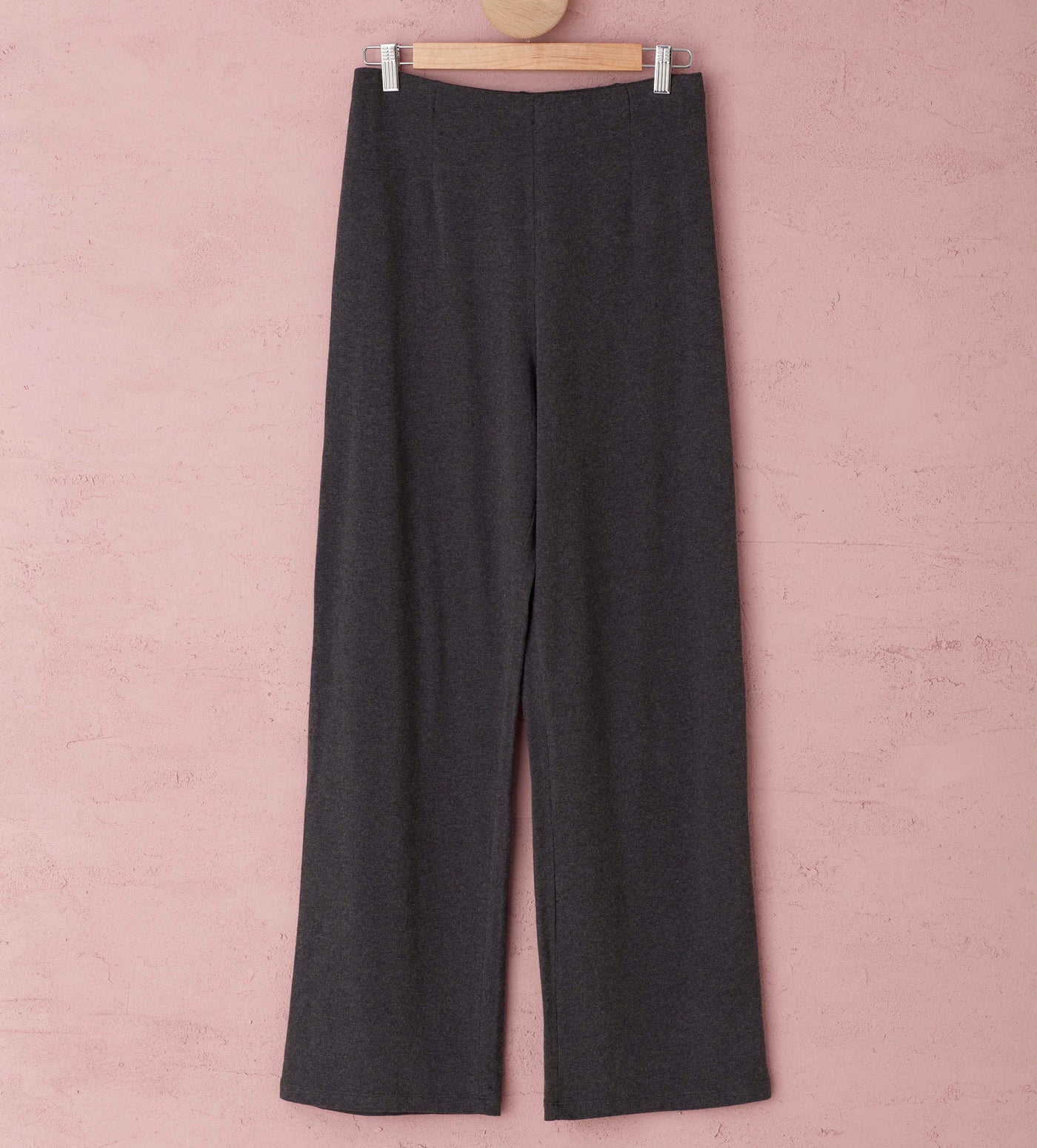 Jo Charcoal Organic Cotton Trousers Front