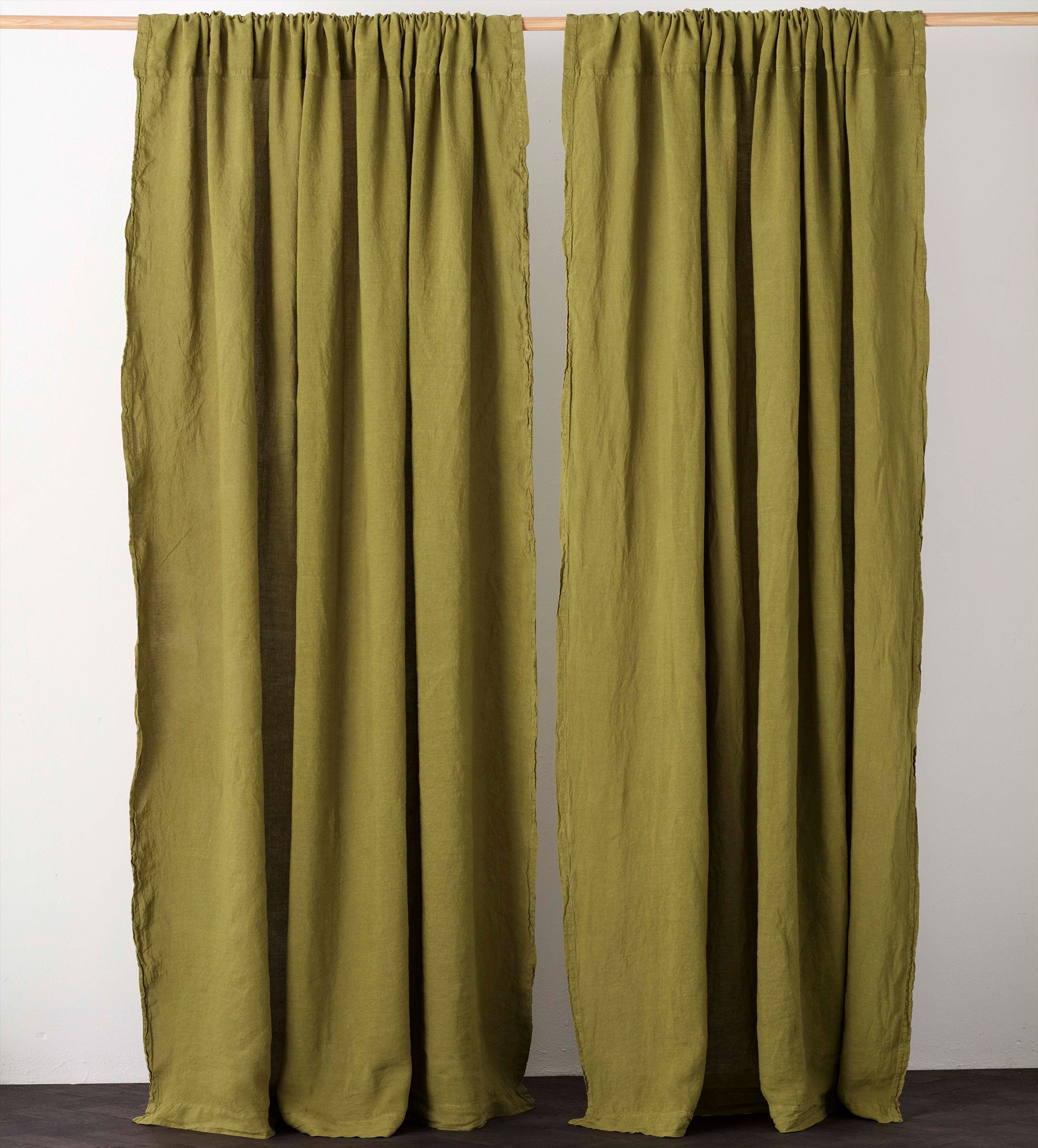 Moss Green 100% Linen Bed Linen