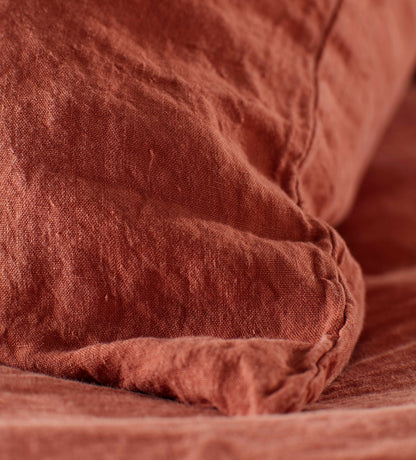 Spice 100% Linen Bedding Corner Detail