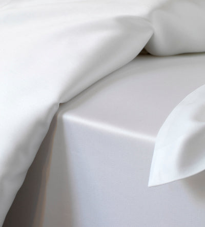 600 Thread Count Luxury White Fitted Sheet