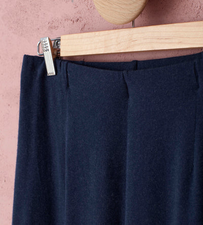 Libby Navy Organic Cotton Trousers Detail