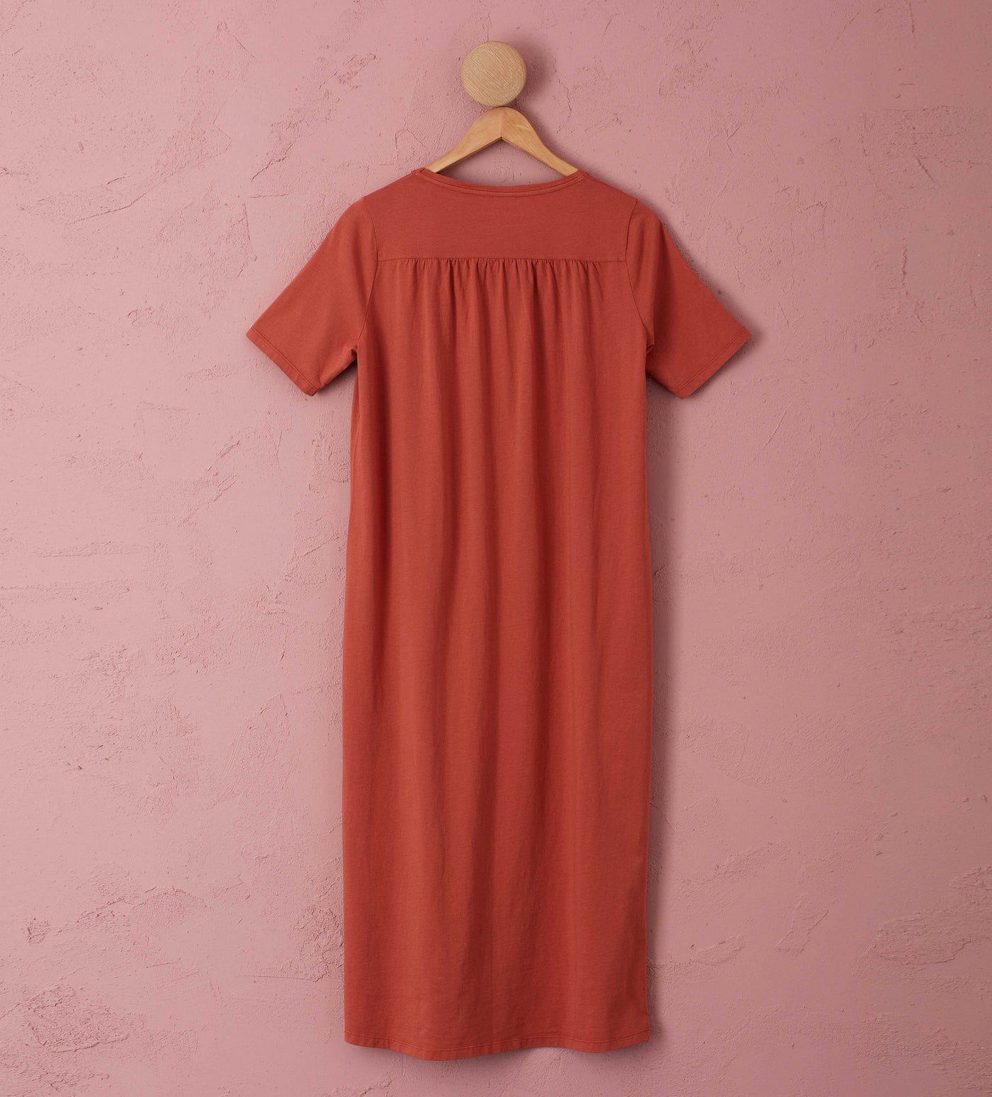 Maggie Organic Jersey Nightie Spice Cut Out Back