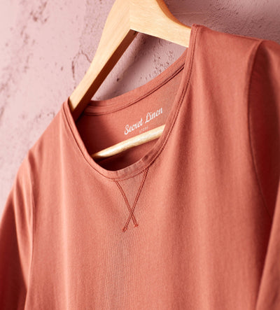 Maggie Organic Jersey Nightie Spice Cut Out Detail