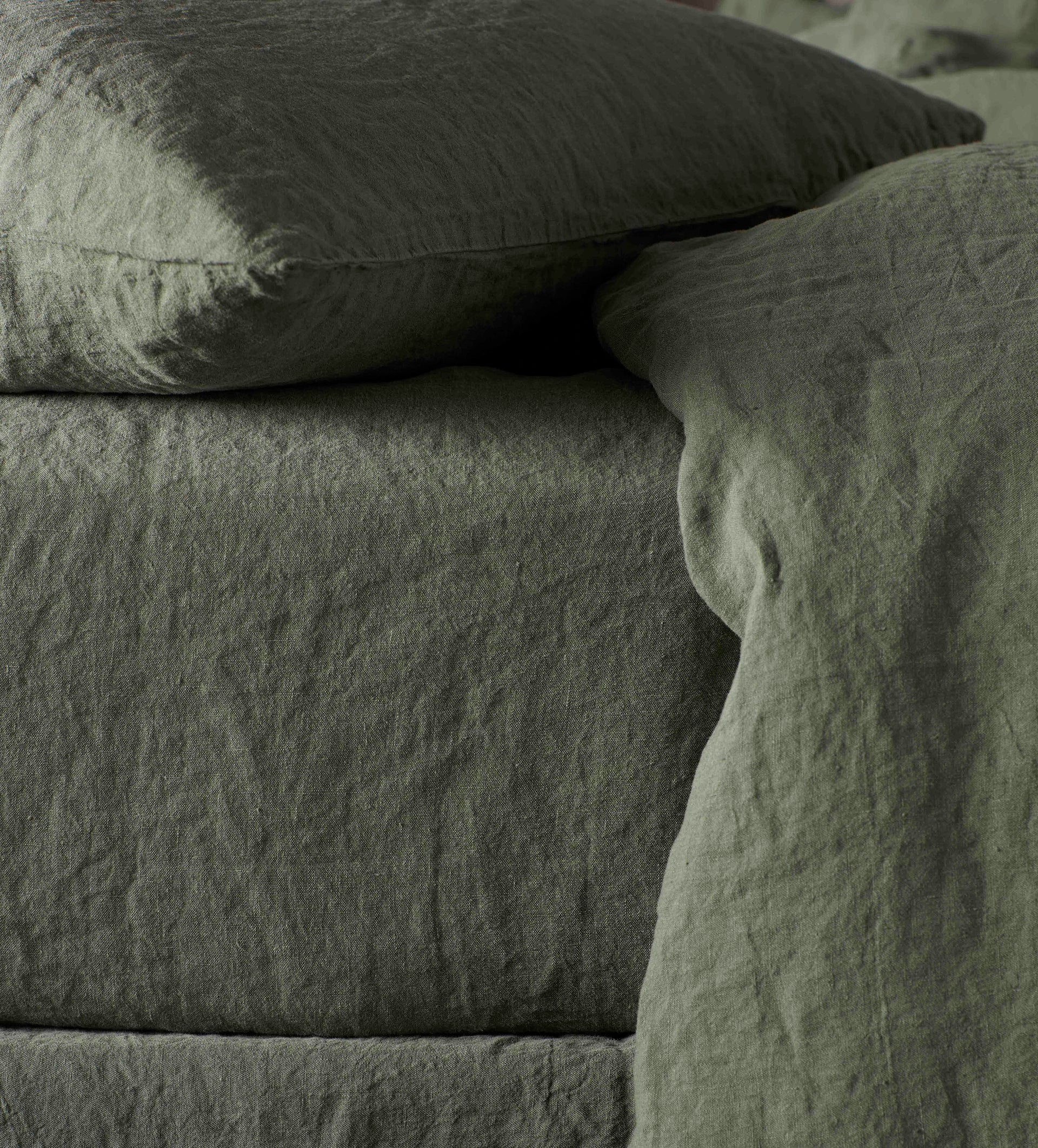 Olive Green 100% Fitted Sheet