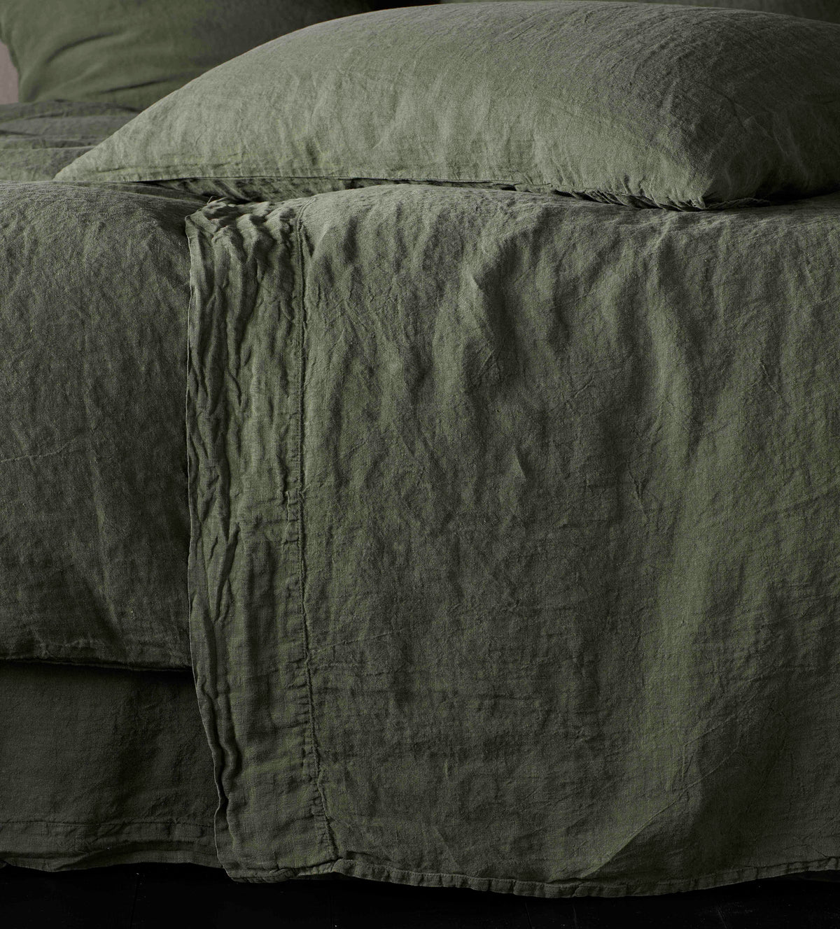 Olive Green 100% Flat Sheet