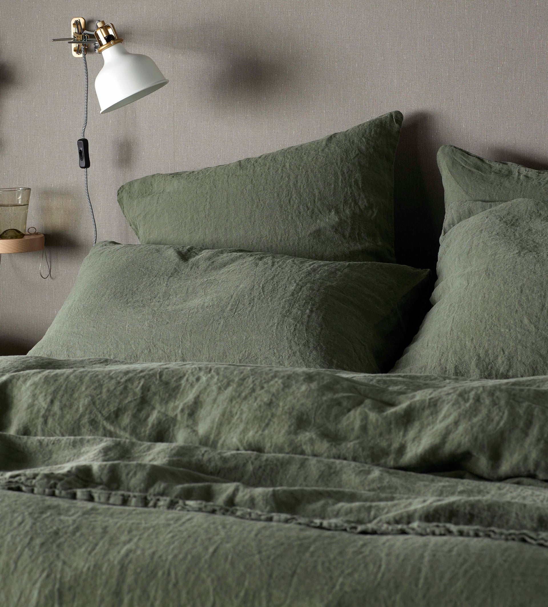 Olive Green 100% Housewife Pillowcase