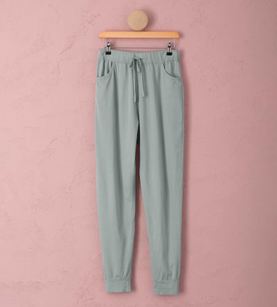 Orla Organic Jogger Teal Cut Out Front