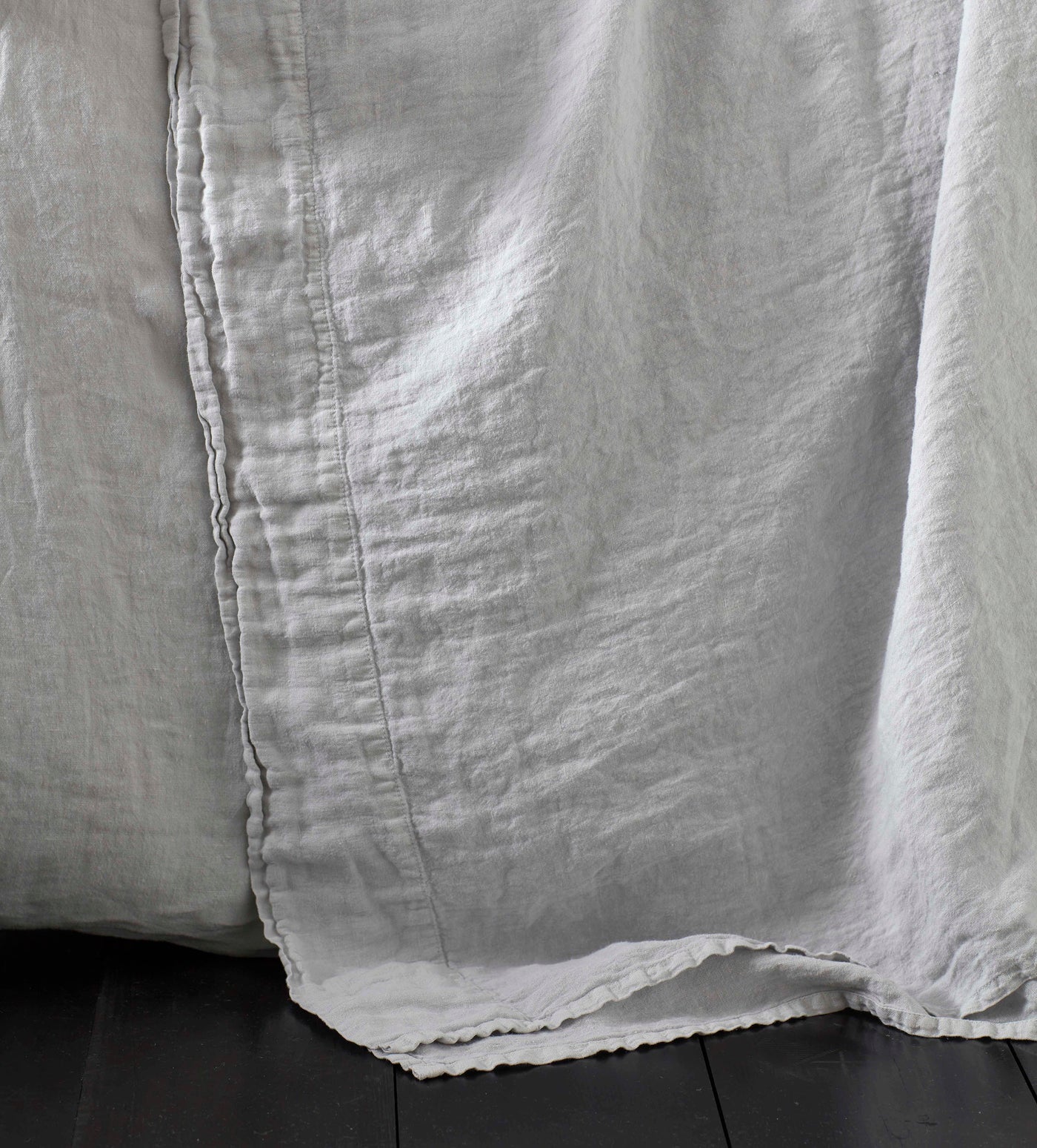 Pebble Grey 100% Linen Flat Sheet