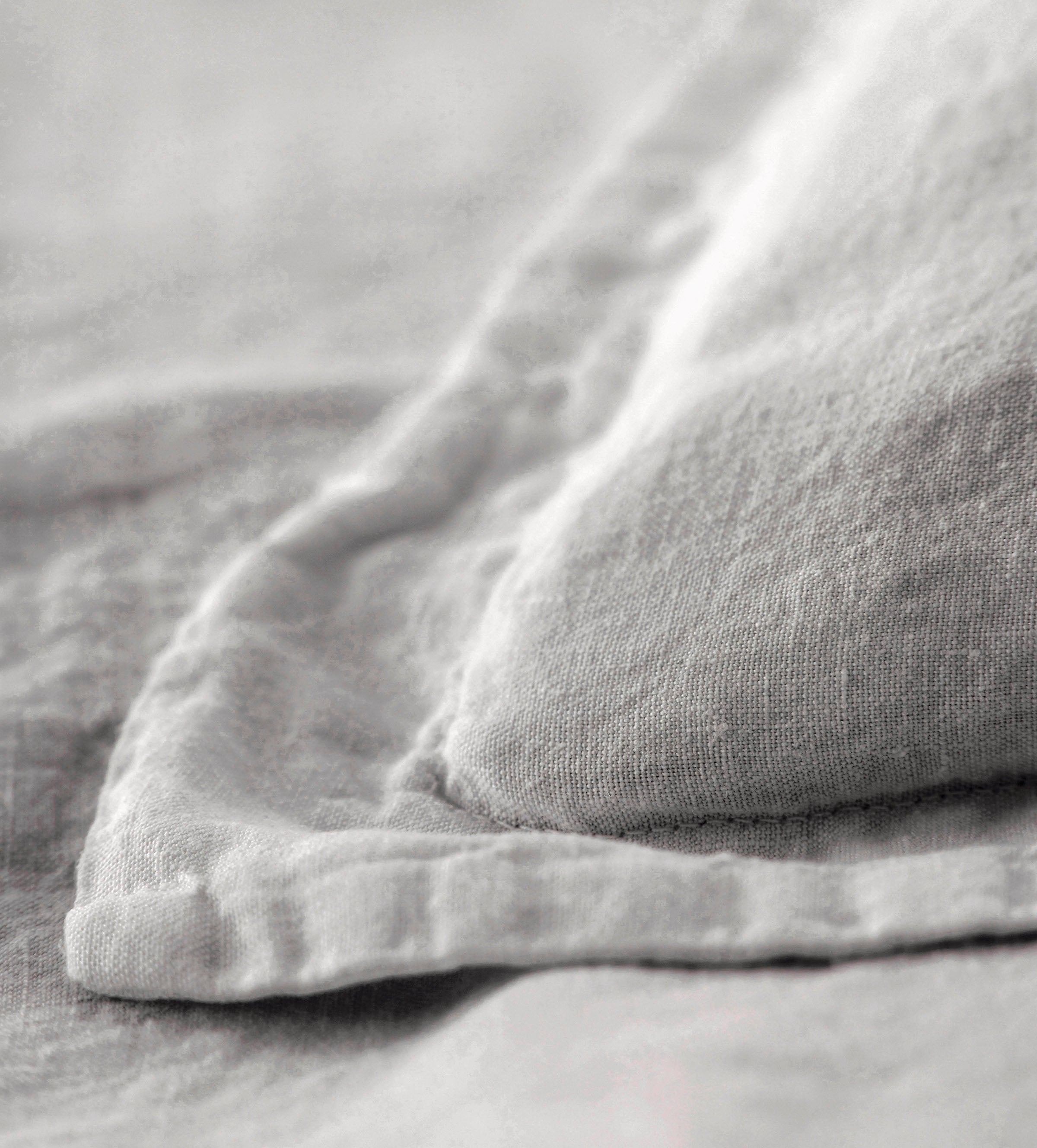 PEBBLE GREY LINEN OXFORD CORNER NEW