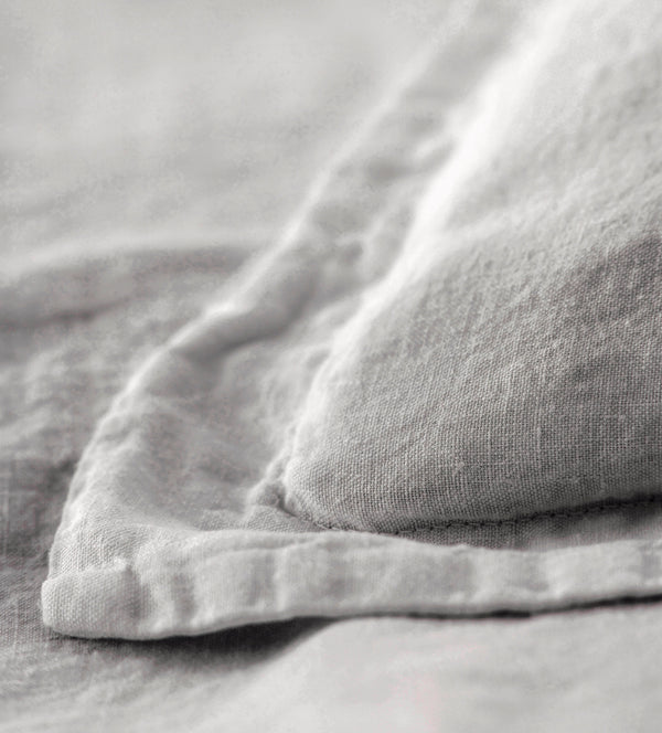 PEBBLE GREY LINEN OXFORD CORNER NEW