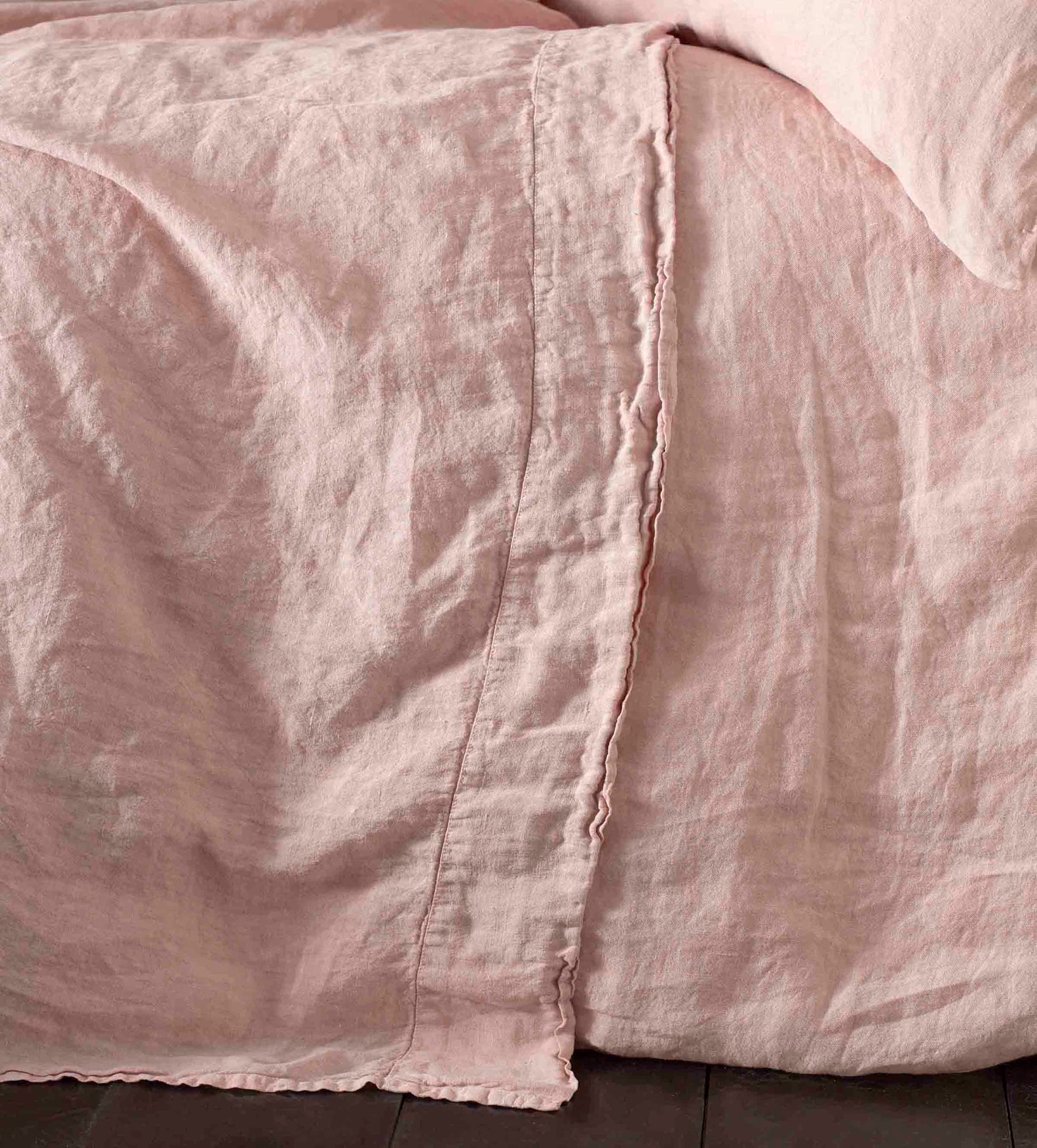 Blush Pink 100 Linen Bedding Secret Linen Store