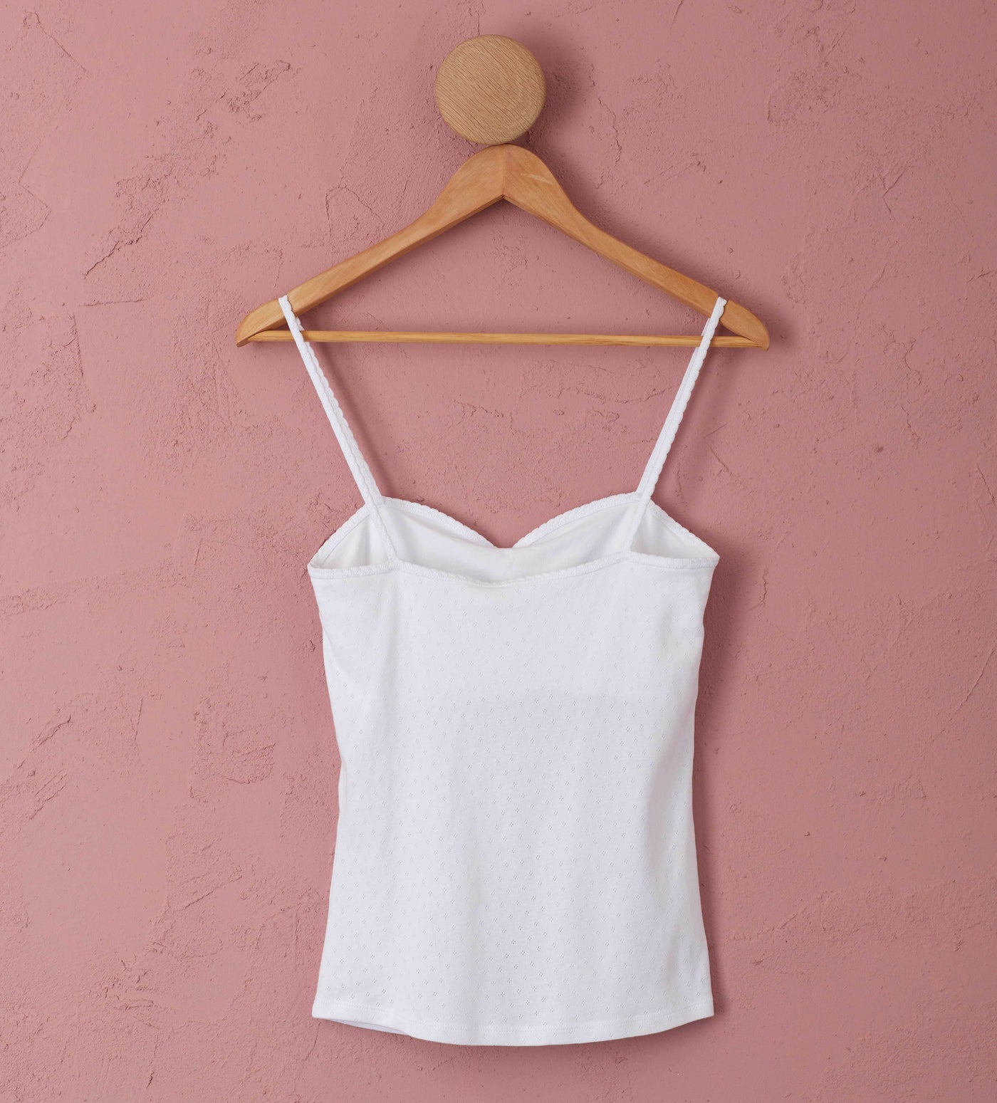 Pearl Organic Pointelle White Cut Out Back