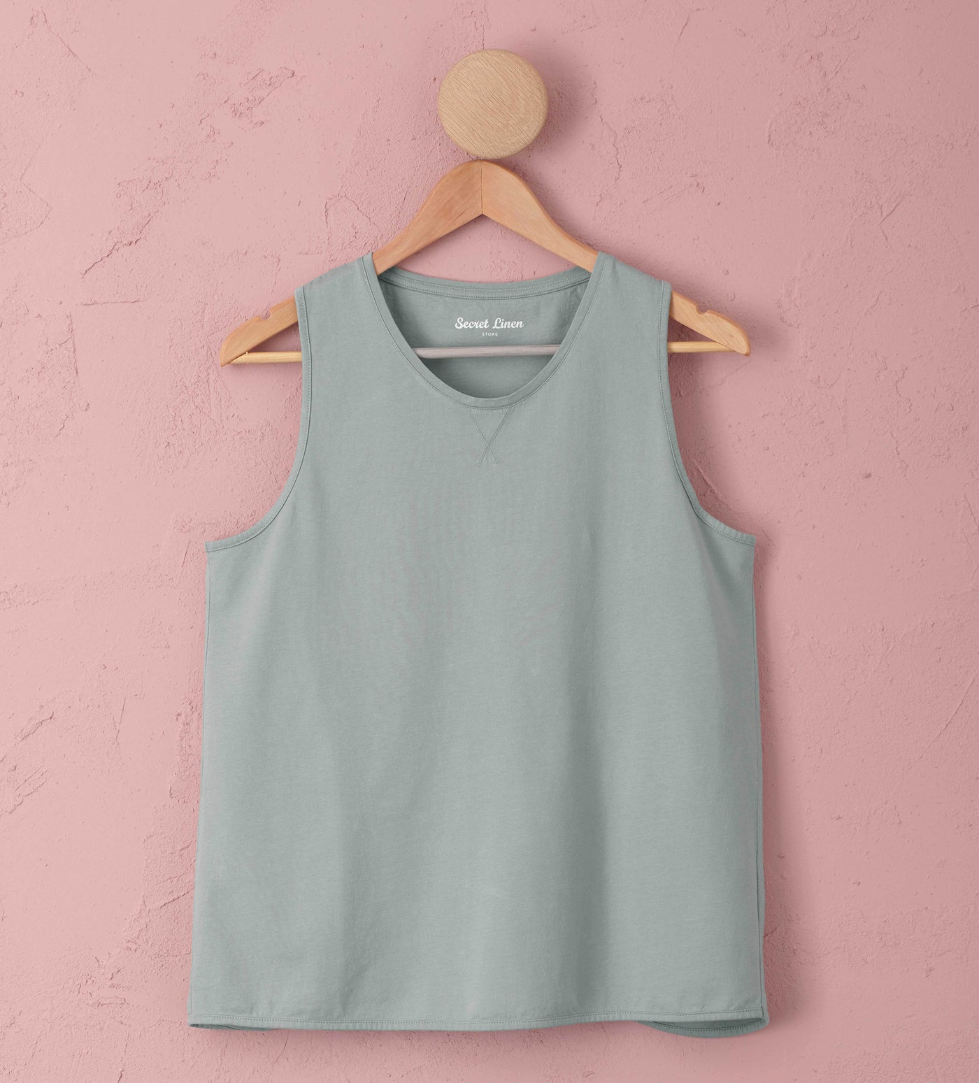Rosie Sleep Vest Teal Cut Out Front
