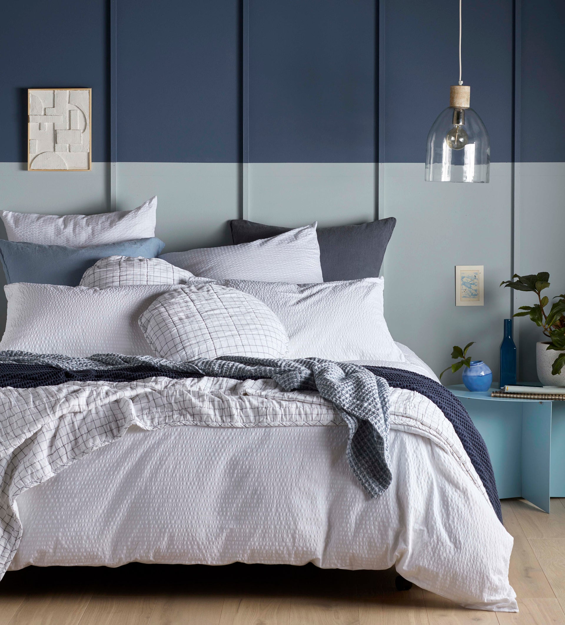 Seersucker 100% Cotton Duvet Cover