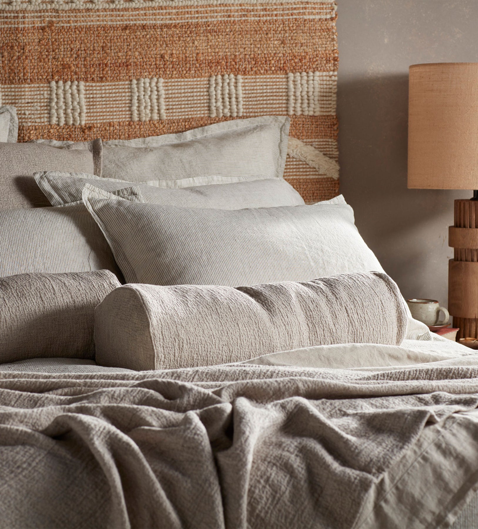 Natural Sid Stripe 100 Linen Bed Linen Secret Linen Store