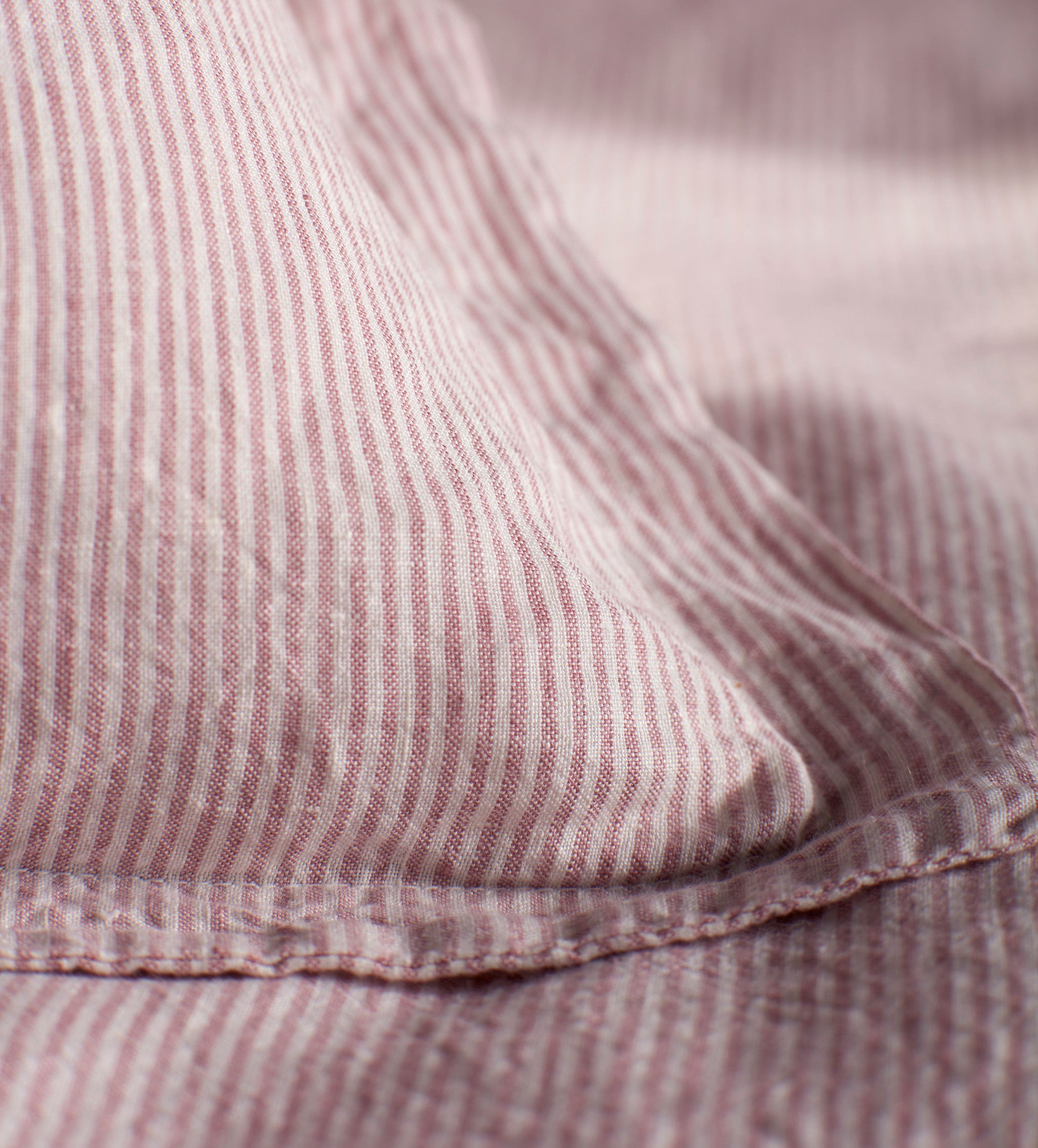 Vintage Rose Sid Stripe 100% Linen Bed Linen