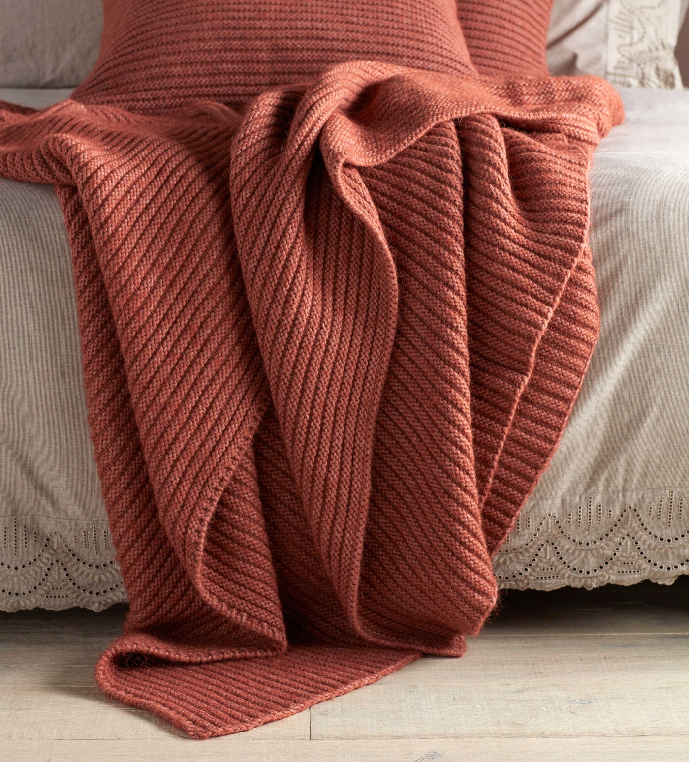 SPICE MARL KNITTED THROW