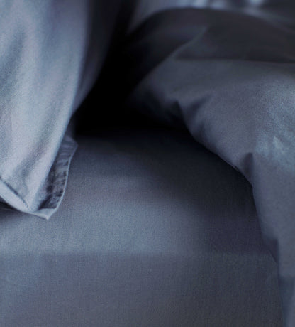 SUPER SOFT SATEEN FRENCH BLUE FITTED SHEET