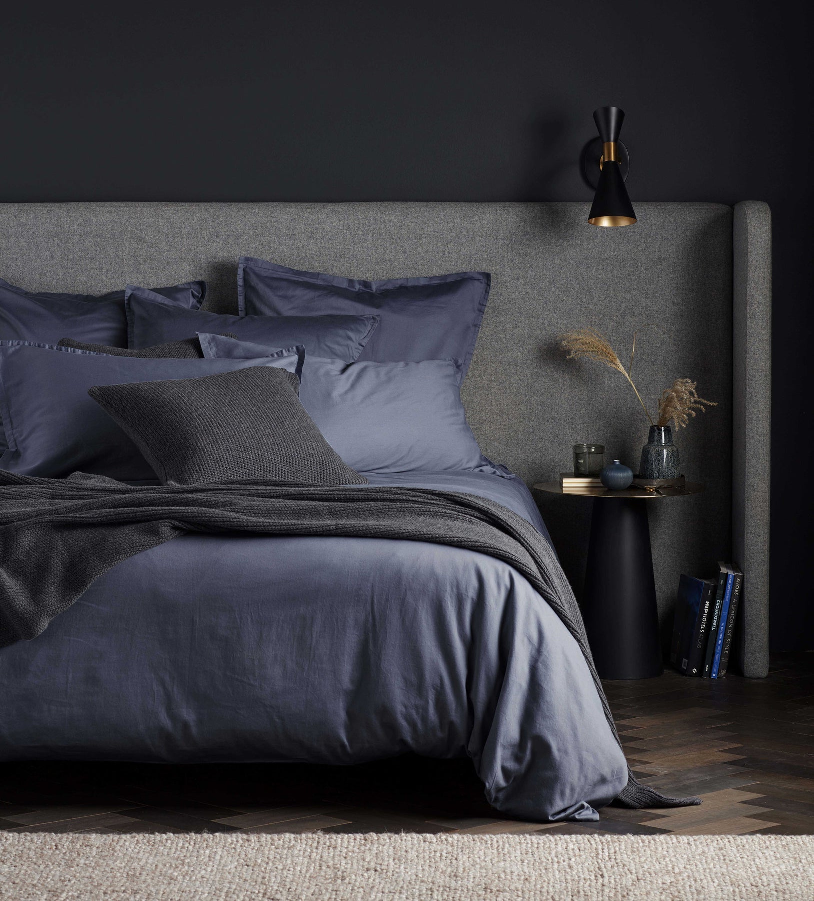 Super Soft Cotton French Blue Bed Linen Secret Linen Store