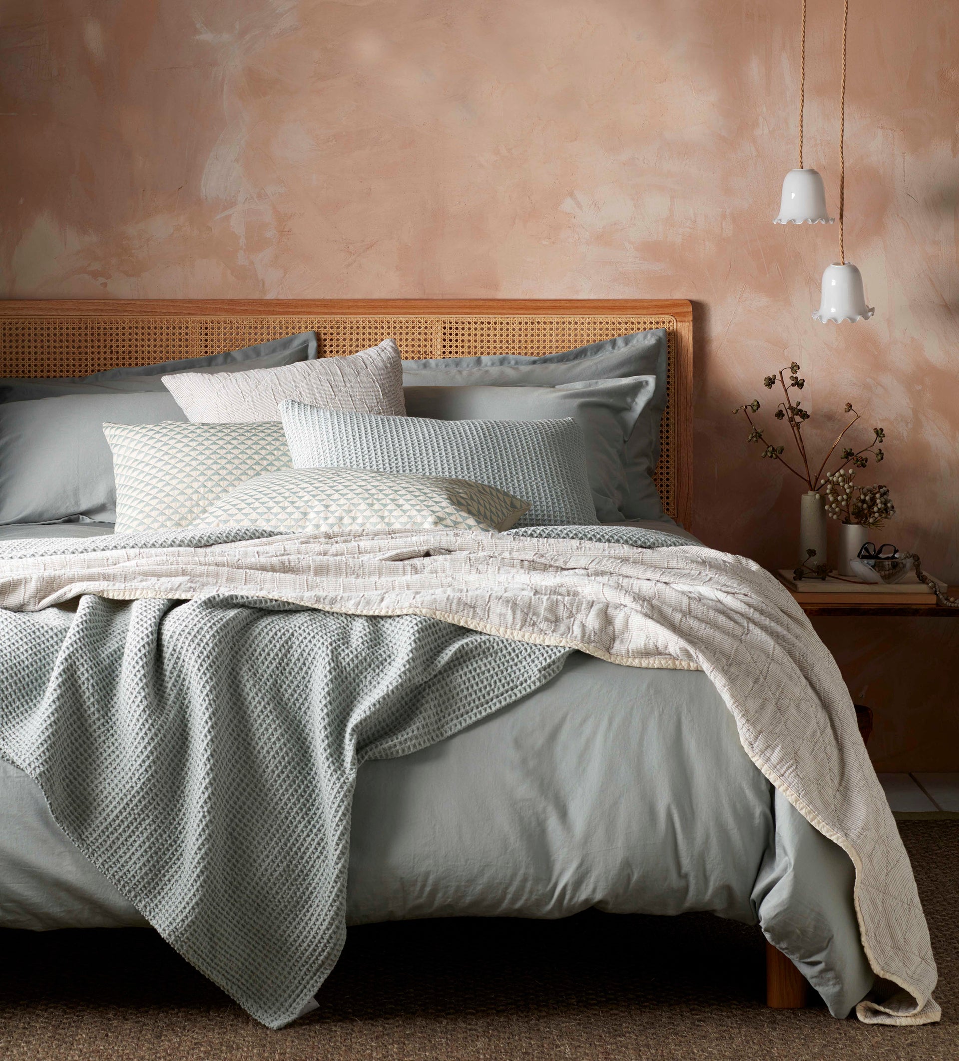 Sage Super Soft 100% Cotton Bed