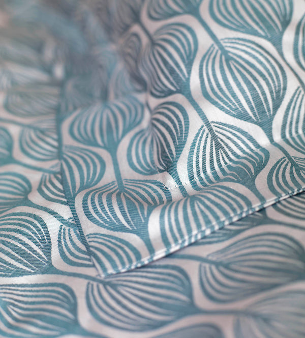 Teasels Teal Bedding Corner detail