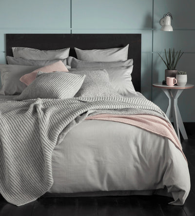 Tiny Stripe Graphite Grey Bedding