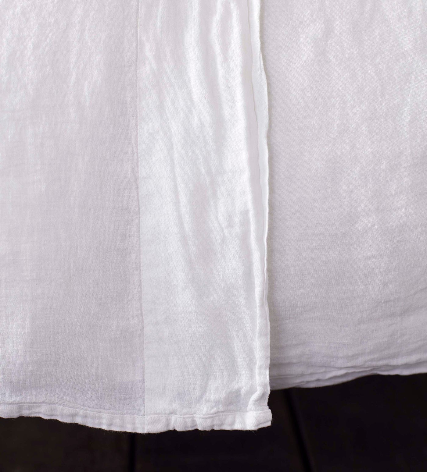 White 100% Linen Flat Sheet