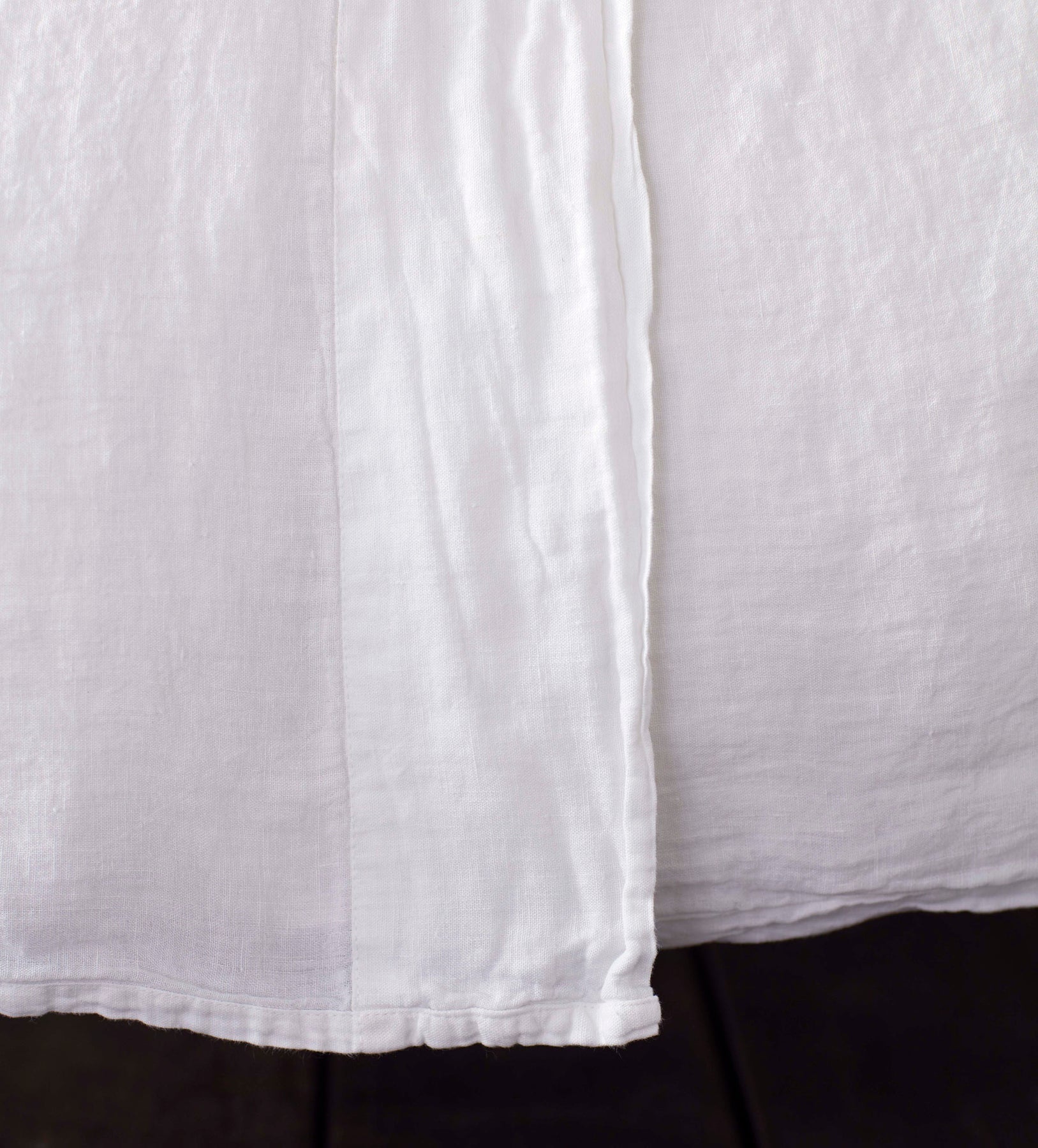 Loft Linen Flat Sheet in White main image 1